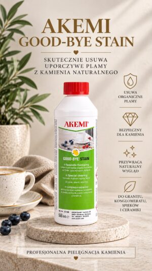 AKEMI Good-Bye Stain 500 ml – preparat do usuwania uporczywych plam z kamienia