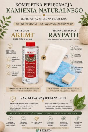 Zestaw czyszczący Raypath – biała rękawica + Sunbeam + mydełko